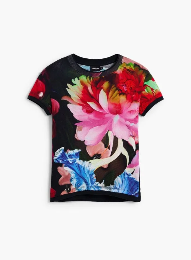 Desigual Multicolour T-shirt designed by mr. christian lacroix for Women | Best Price UAE