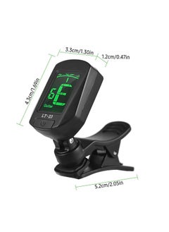 Thoraya Guitar Tuner Clip-On Tuner Digital Mini Electronic Tuner with LCD Display for Guitar Bass Violin Ukulele Chromatic  - Image 4