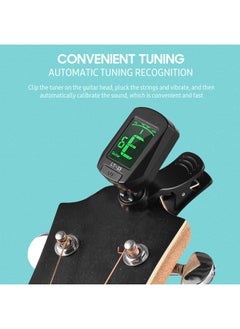 Thoraya Guitar Tuner Clip-On Tuner Digital Mini Electronic Tuner with LCD Display for Guitar Bass Violin Ukulele Chromatic  - Image 1