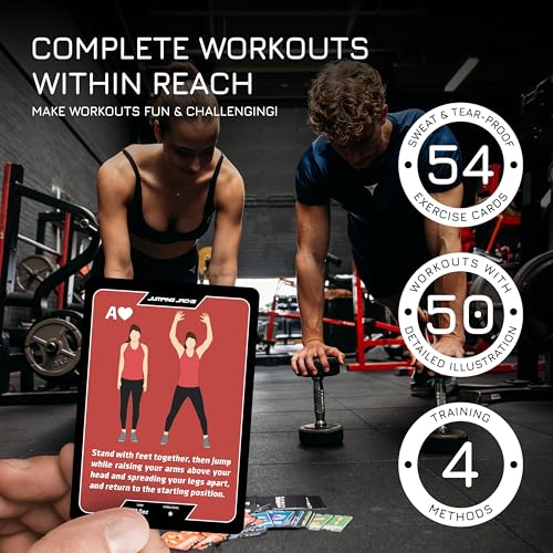 BREAKING LIMITS Workout Cards Deck Body Weight Exercise Cards for Home Workouts Fitness Cards for Men Women Body Deck for Weightlifting Workout Card Games - Image 5