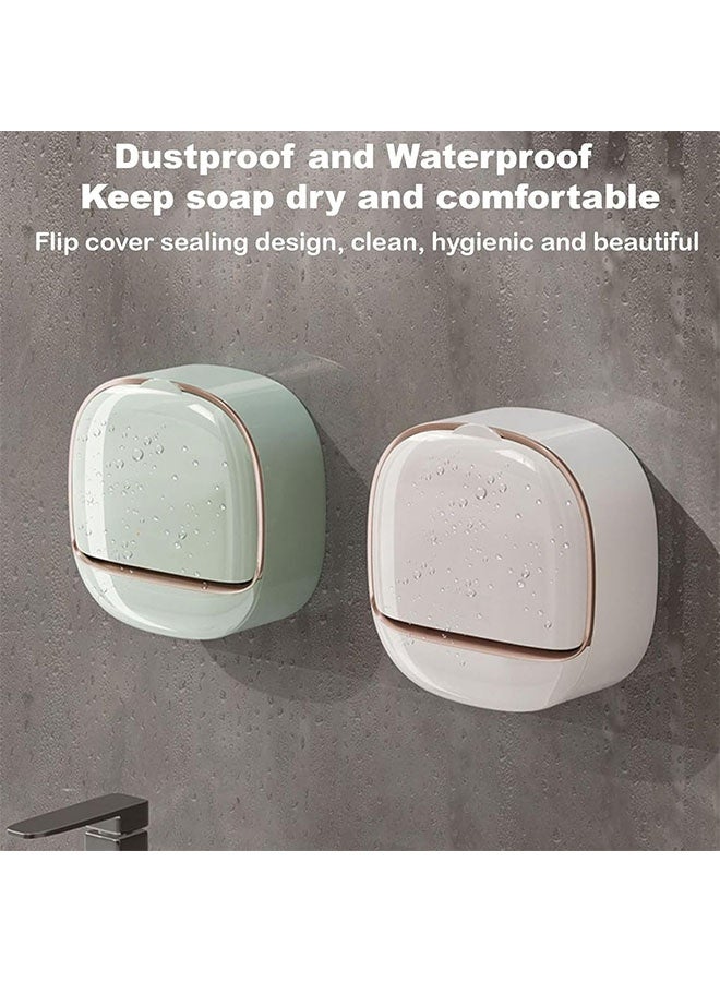 Wall-mounted Soap Dish Holder,Hollow Soap Box With Drain,Soap Holder Without Drilling,Elegant Self Drain Soap Box,Bathroom Storage Rack, High Load-Bearing Stable Convenient Soap Holder Soap Saver,Decorative Bathroom Soap Tray With Sliver Iron Frame,Creative Soap Box Suitable for Bathroom, Bathtub Kitchen Sink - Image 5