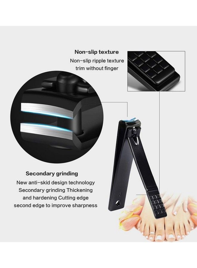 QLNE Nail Clippers Sets High Precisio Stainless Steel Nail Cutter Pedicure Kit Nail File Sharp Nail Scissors And Clipper Manicure Pedicure Kit Fingernails & Toenails With Portable Stylish Case Red - Image 4