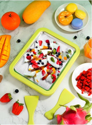 Homemade Yogurt Ice Cream Maker,  Small Fried Ice Maker, Yogurt Frozen Pan,Kids Can Make Simple Homemade Ice Cream with Ice Spatula - pzsku/Z14CA09C27FD2BD3F9722Z/45/_/1724838557/4854be7d-cae9-42e3-ac02-e26d822db47b
