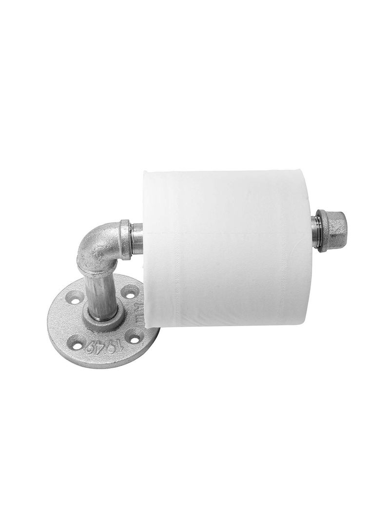 GGOOT Industrial Steampunk Pipe Wall Toilet Roll Paper Napkin Towel Shelf Holder Storage - Image 1
