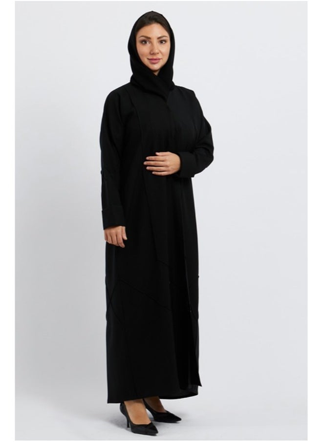 Evva Evva Luxury Saudi Abaya for Women – Elegant Open Front Modest Wear in Premium Fabric – Ideal for Ramadan, Eid, and Everyday Elegance  - Image 3