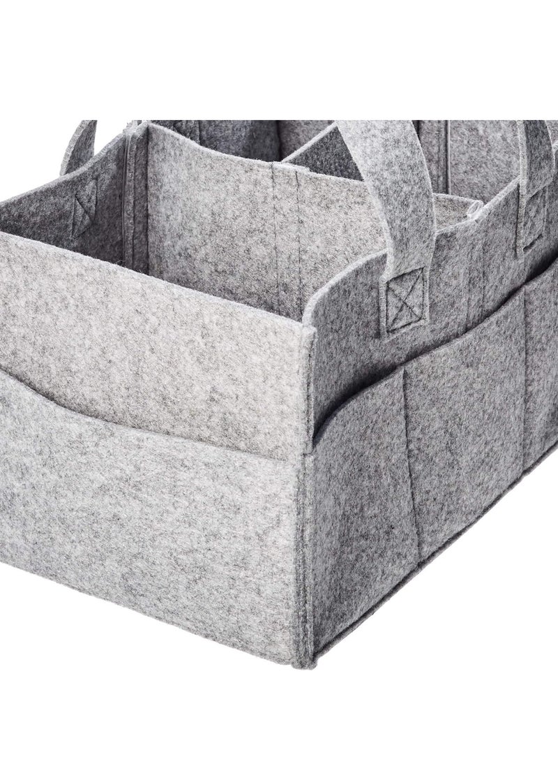 Gonice Felt Baby Diaper Caddy Storage Organizer Tote  - Image 3
