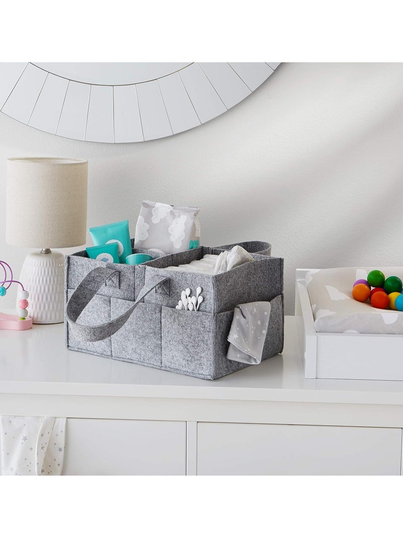 Gonice Felt Baby Diaper Caddy Storage Organizer Tote  - Image 4