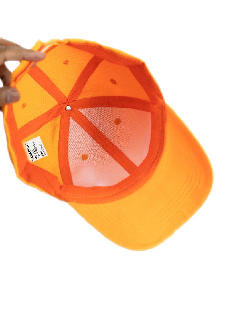 Classic Gold Polyester Baseball Cap - Adjustable Unisex Dad Hat for Running, Workouts, and Outdoor Activities