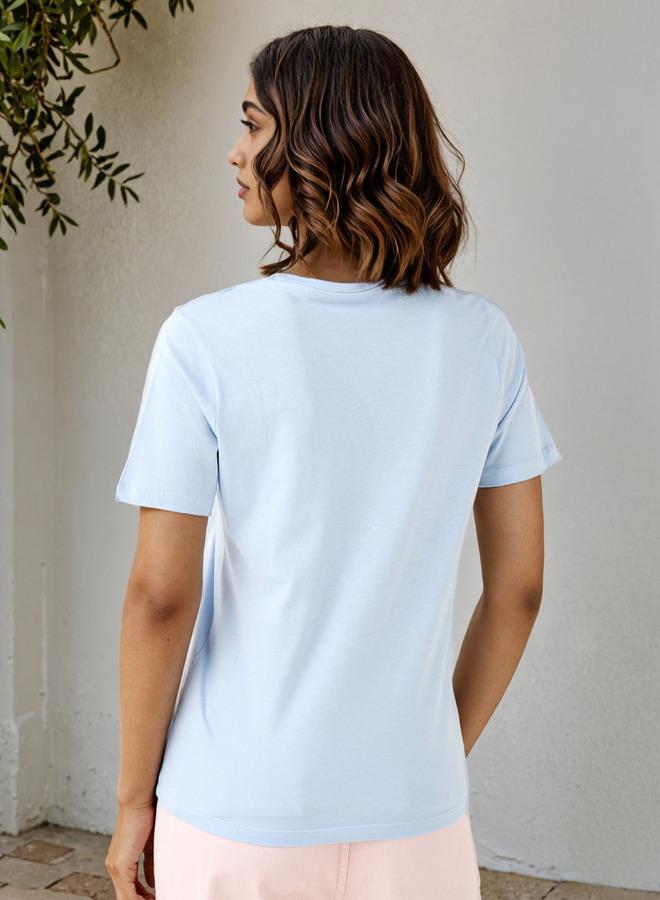 سبلاش فيڤ تيشيرت بطبعة شعار - Image 3