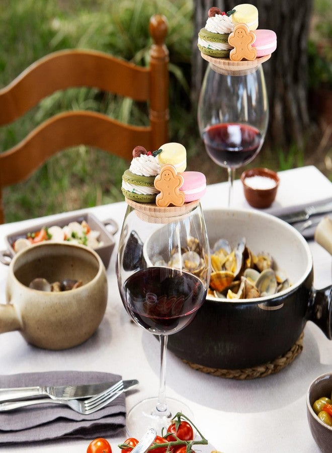 وسيكس مجموعة WSICSE مكونة من 12 قطعة لتزيين أكواب النبيذ والمقبلات، ألواح تقديم صغيرة للمقبلات بحجم 4 بوصات، قواعد أكواب للمقبلات والنبيذ، مناسبة للتجمعات العائلية والمطاعم والحانات. - Image 5