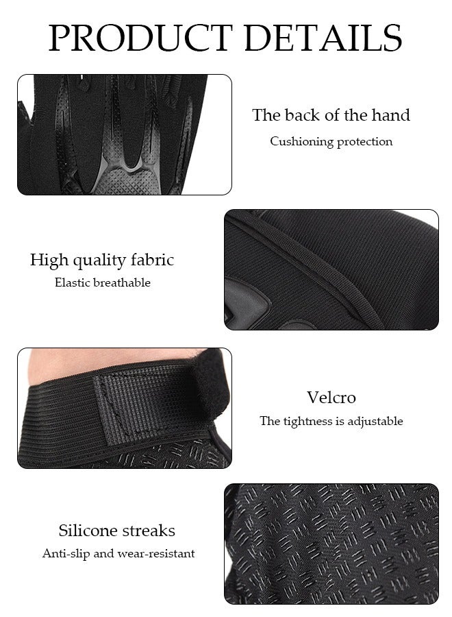 DUNISO Half Finger Tactical Glove，Multi Functional Outdoor Sports Gloves，Men's Training Gloves，Wear Resistant And Slip Resistant，Equipped With Adjustable Velcro，Suitable For Outdoor Activities Such As Motorcycle Riding, Cycling, Hiking - Image 3