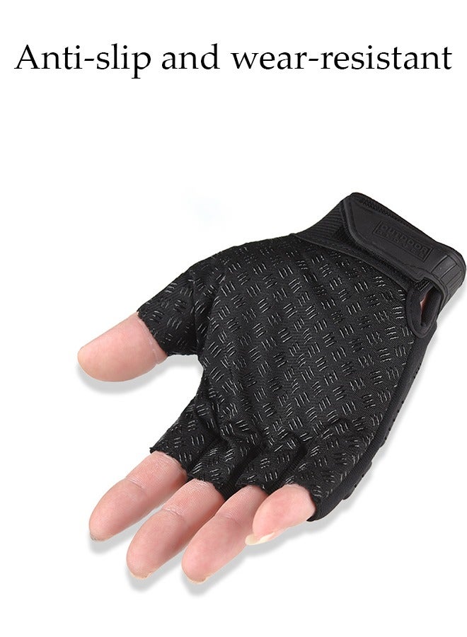 DUNISO Half Finger Tactical Glove，Multi Functional Outdoor Sports Gloves，Men's Training Gloves，Wear Resistant And Slip Resistant，Equipped With Adjustable Velcro，Suitable For Outdoor Activities Such As Motorcycle Riding, Cycling, Hiking - Image 5