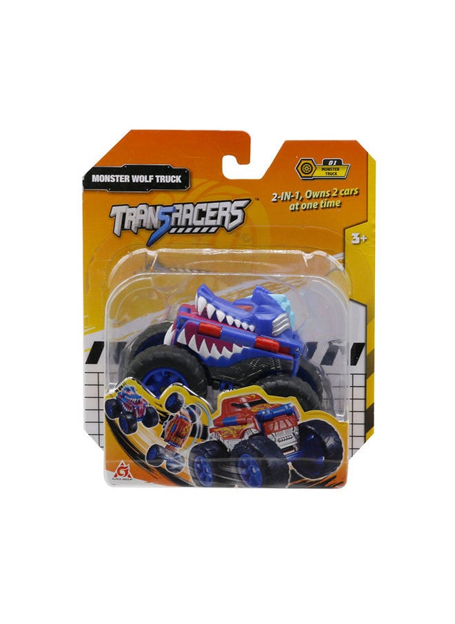 TRANSRACERS - ترانسريس 2 في 1 مركبة قابلة للتحويل - شاحنة الوحش وولف - Image 1