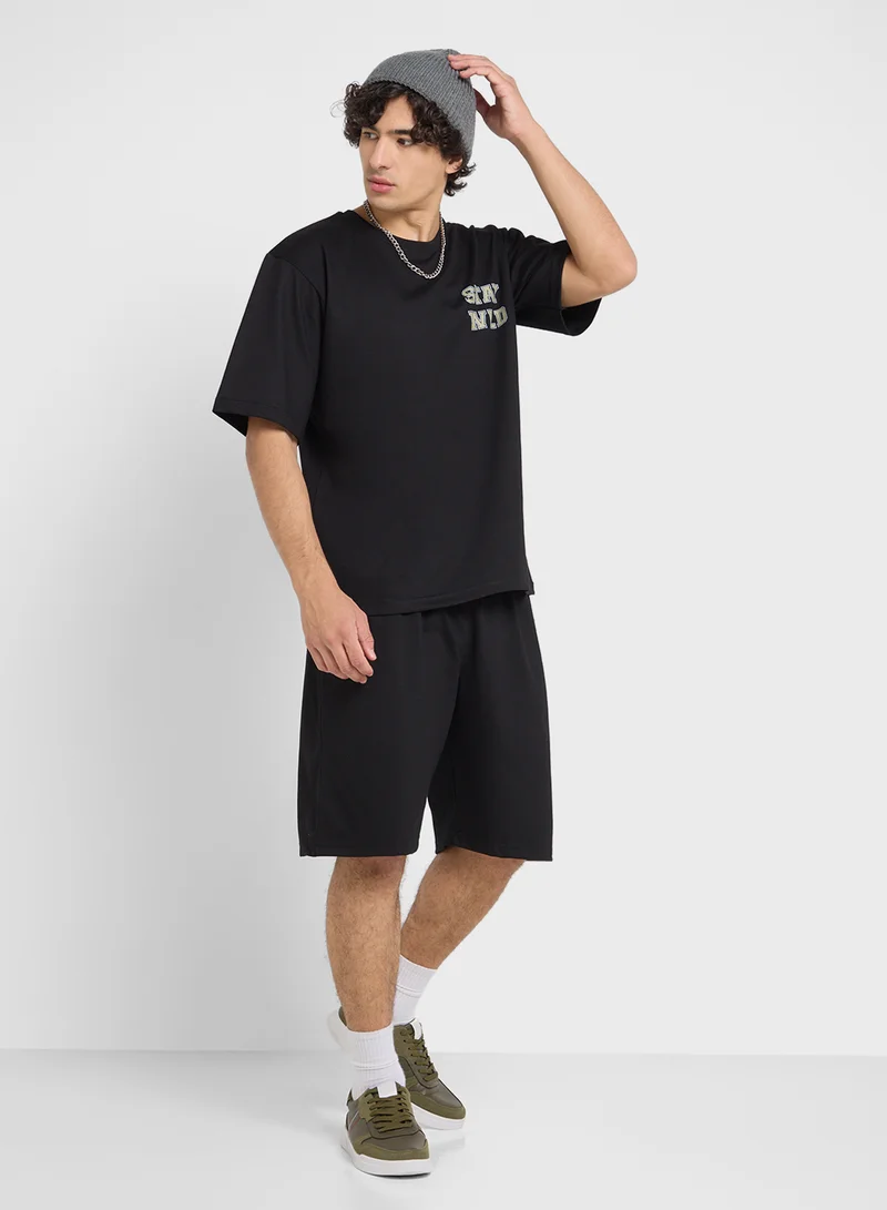 Seventy Five Graphic T-Shirts And Shorts Sets