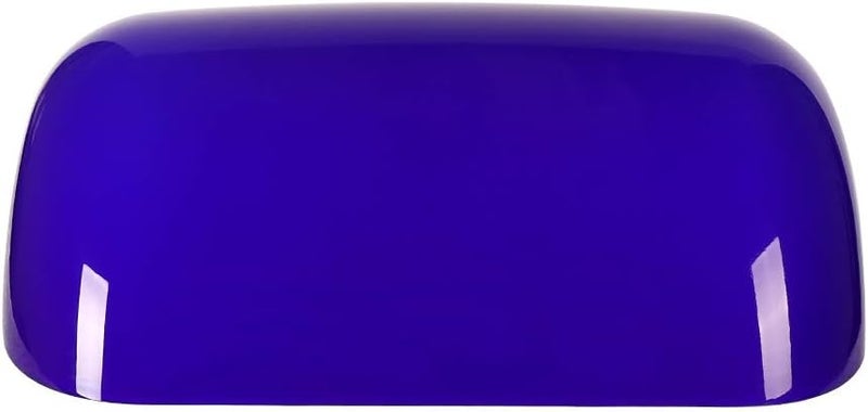 Newrays Glass Bankers Lamp Shade Replacement Cover,L8.85 W5.11 (Blue) - Image 2