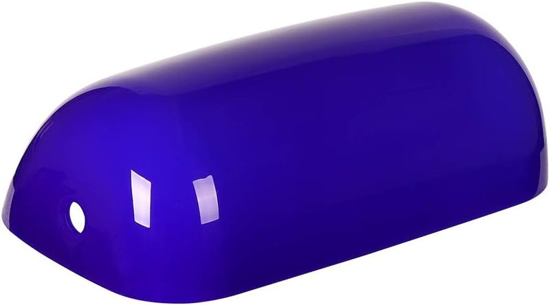 Newrays Glass Bankers Lamp Shade Replacement Cover,L8.85 W5.11 (Blue) - Image 3