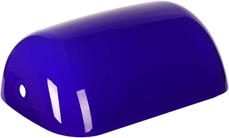 Newrays Glass Bankers Lamp Shade Replacement Cover,L8.85 W5.11 (Blue) - Image 1