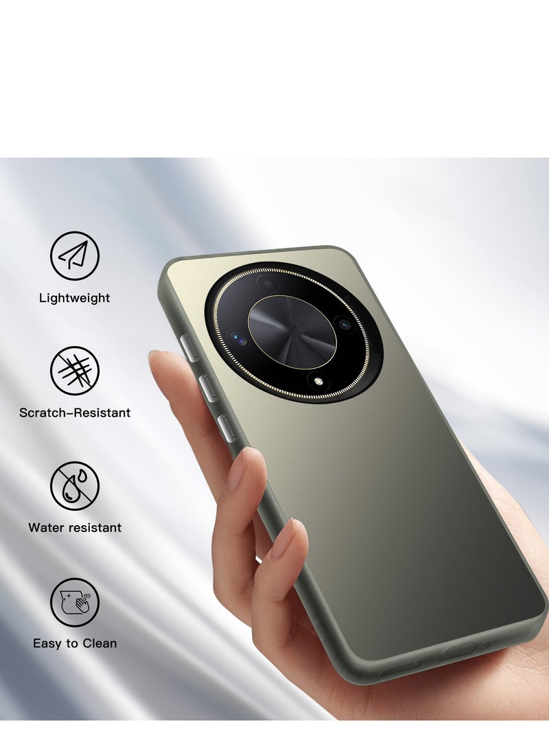 LiuShan Honor X9b/Honor X50 Case, Slim TPU Bumper Phone Cover,360°Full Body Shockproof Protective Phone Case for honor X9b Gray - Image 2