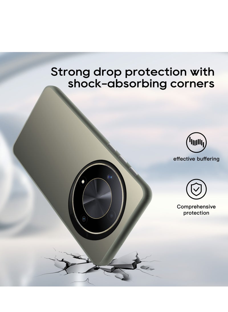 LiuShan Honor X9b/Honor X50 Case, Slim TPU Bumper Phone Cover,360°Full Body Shockproof Protective Phone Case for honor X9b Gray - Image 3