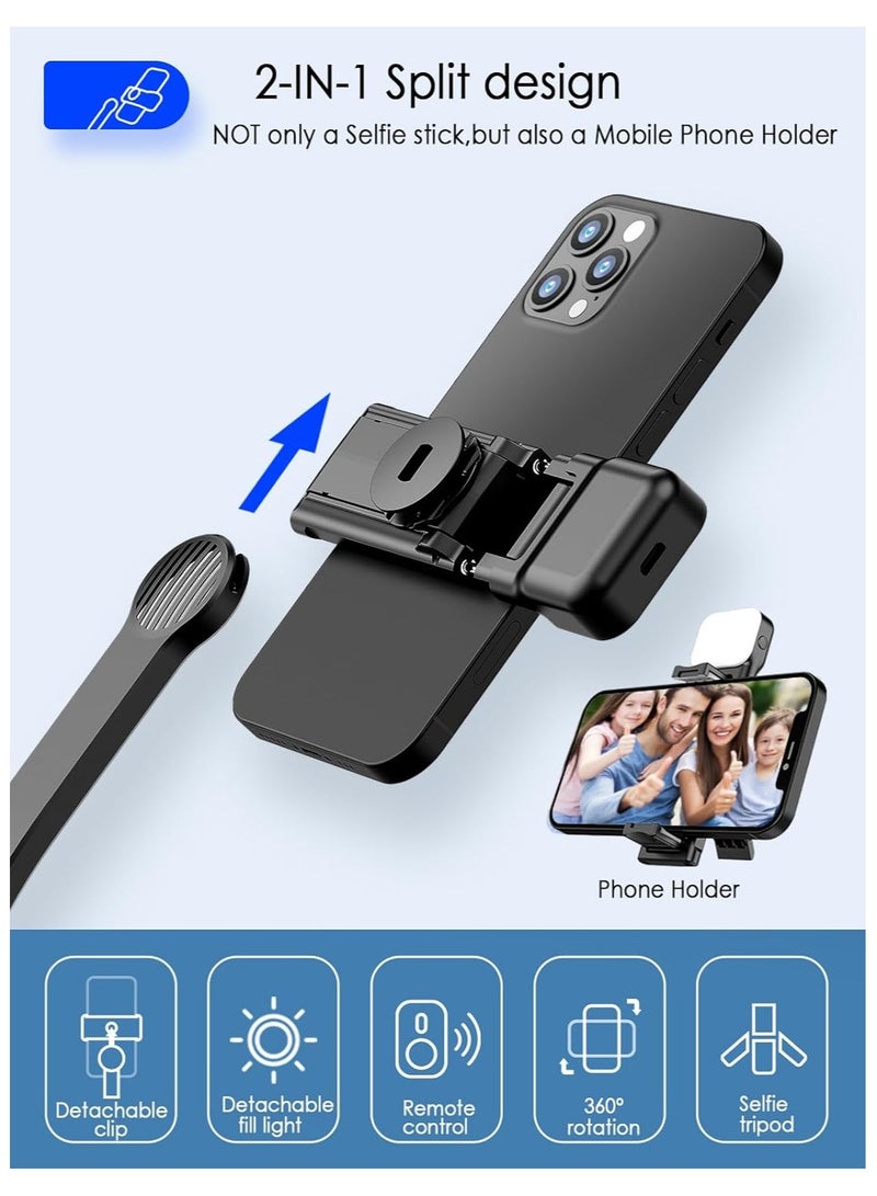 Selfie Stick Tripod with Fill Light, Extendable All-in-1 Phone Tripod Stand with Remote  Phone Holder, Cell Phone Tripod Stand for Taking Selfie Photo, Videos, Vlog During Travel,42 - Image 3