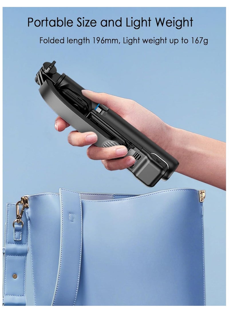 Selfie Stick Tripod with Fill Light, Extendable All-in-1 Phone Tripod Stand with Remote  Phone Holder, Cell Phone Tripod Stand for Taking Selfie Photo, Videos, Vlog During Travel,42 - Image 5