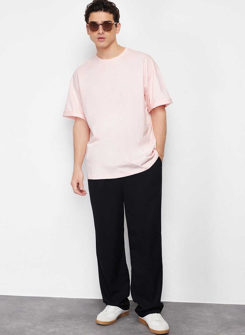 trendyol Unisex Powder Oversize/Wide Cut Basic 100% Cotton T-Shirt Tmnss22Ts0318 - Image 4