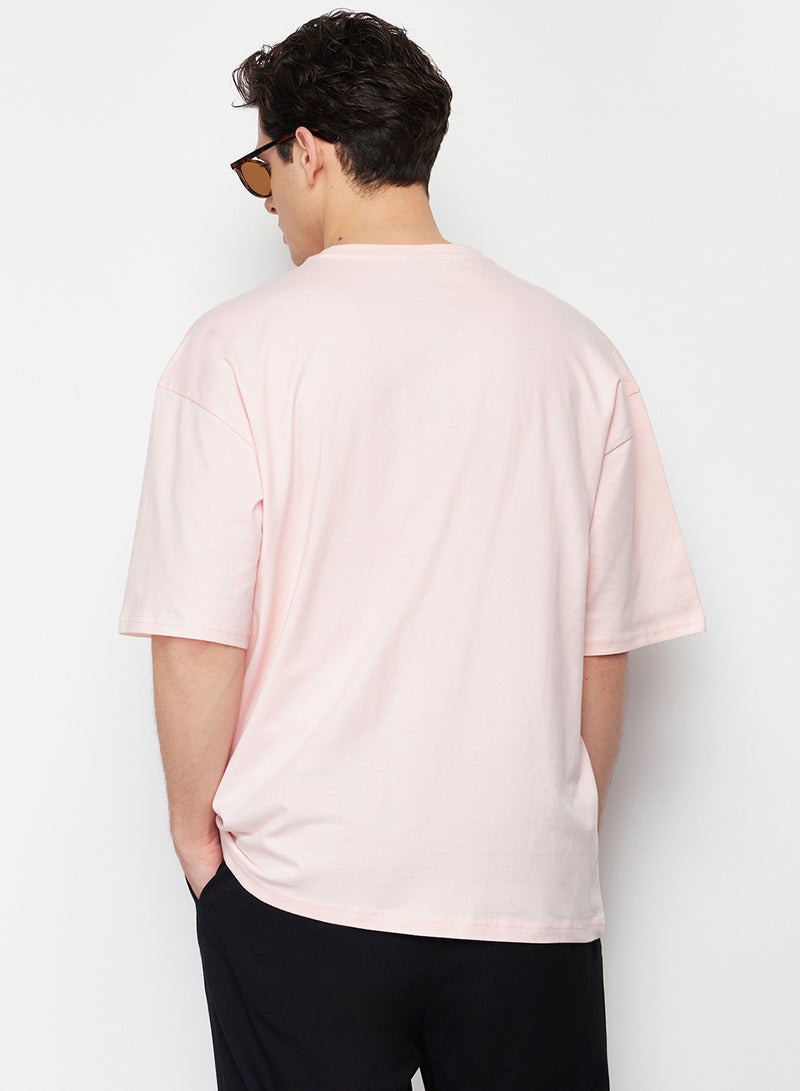 trendyol Unisex Powder Oversize/Wide Cut Basic 100% Cotton T-Shirt Tmnss22Ts0318 - Image 3