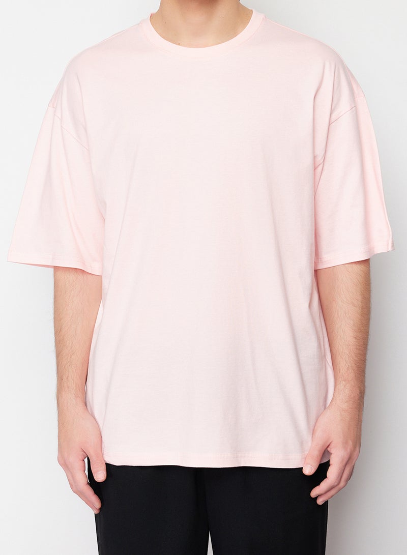 trendyol Unisex Powder Oversize/Wide Cut Basic 100% Cotton T-Shirt Tmnss22Ts0318 - Image 5