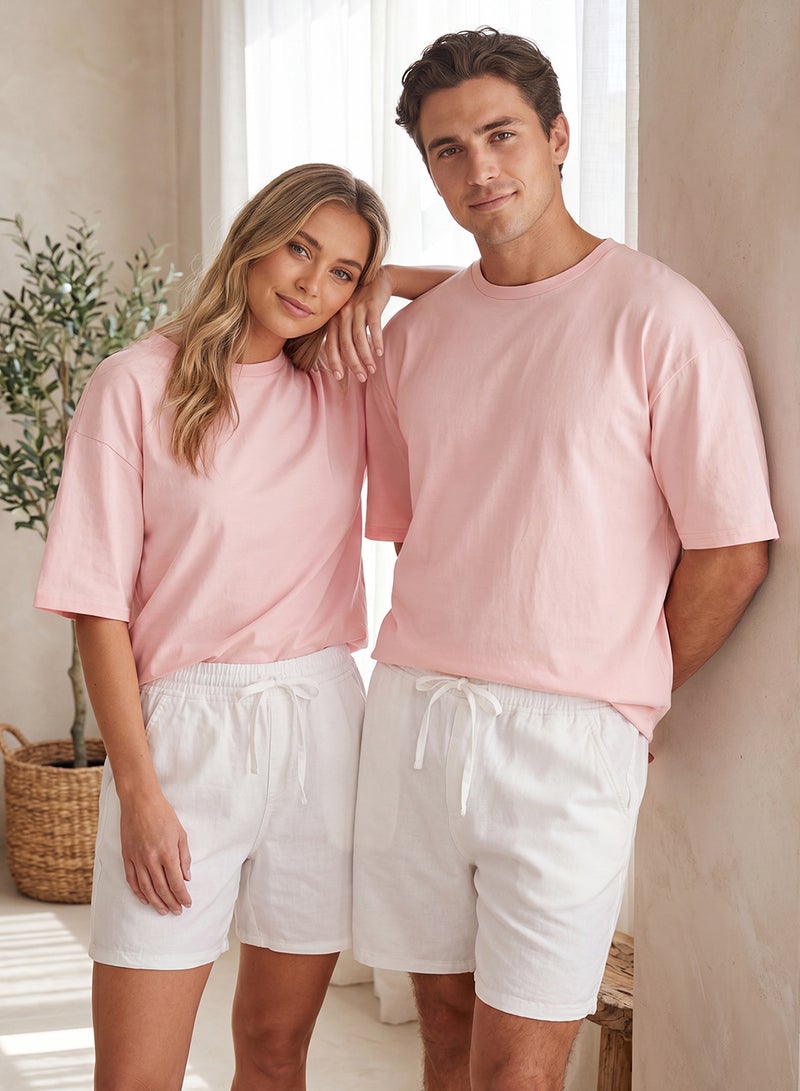 trendyol Unisex Powder Oversize/Wide Cut Basic 100% Cotton T-Shirt Tmnss22Ts0318 - Image 1