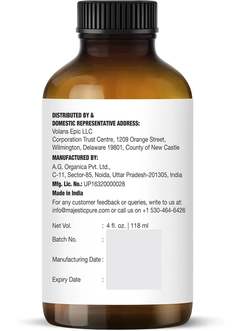 Majestic Pure Lavender Lavender Essential Oil - Huge 118 ml with Glass Dropper | 100% Pure and Natural Lavender Oil | Premium Grade Essential Oils for Diffusers, Skin, Aromatherapy, Massage  | Best Price UAE