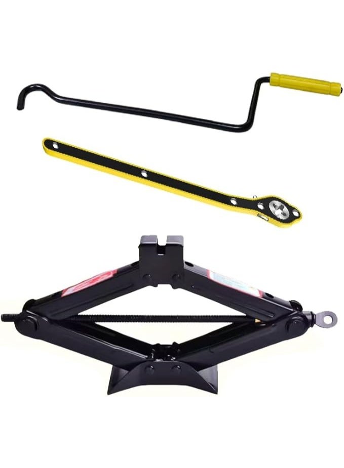 Professional Car Tire Change Tool – Manual Scissor Lift, 2 Ton Capacity, Labor-Saving & Easy to Use for Many Vehicles - Image 1