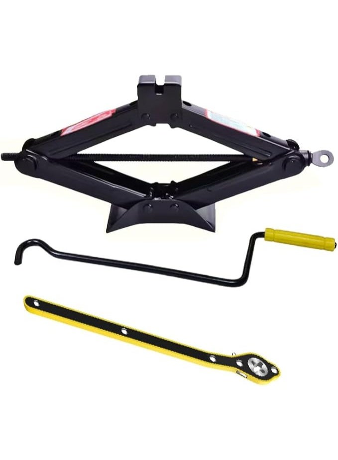 Professional Car Tire Change Tool – Manual Scissor Lift, 2 Ton Capacity, Labor-Saving & Easy to Use for Many Vehicles - Image 2