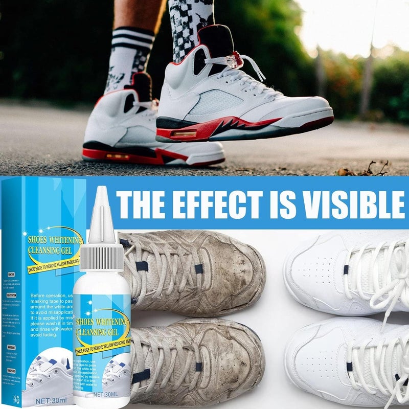 comfrt Shoes Whitening Cleansing Gel, Nowinstdof Shoe Whitening, Nowinstdof Shoe Whitening Cleansing Gel, Shoe Stain Remover, Yellow Stain Remover for White Shoes (1 Pcs) - Image 2