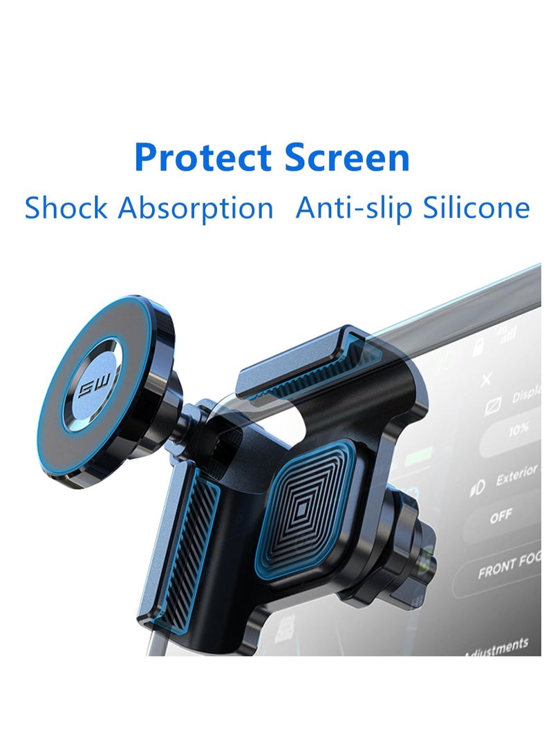 Captaintech Tesla Magnetic Phone Holder for Model 3 and Y, Strong Magnet Car Mount Compatible with All iPhone and Android Devices - Image 2