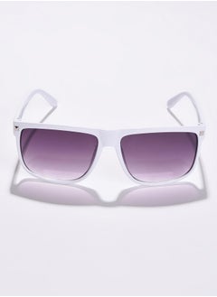 Haute Sauce Purple Lens White Wayfarer Sunglasses  - Image 3