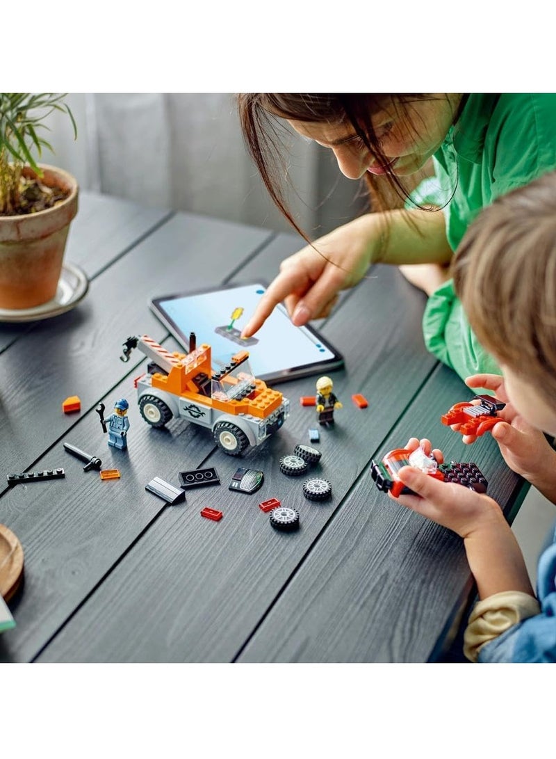 LEGO Tow Truck and Sports Car Repair Vehicle Toy 60435 - Image 3