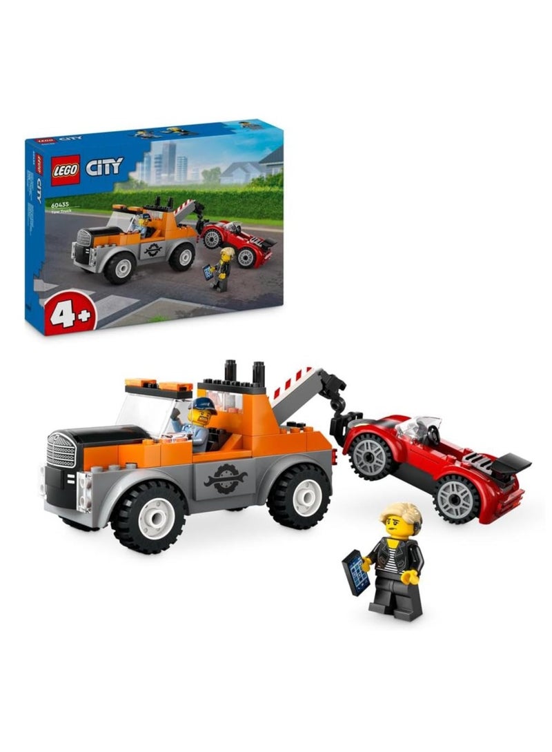 LEGO Tow Truck and Sports Car Repair Vehicle Toy 60435 - Image 1