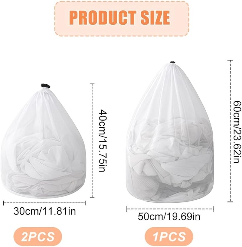 حقيبة غسيل شبكية كبيرة متعددة الأغراض للجوارب والأوشحة والملابس الحساسة - Image 5