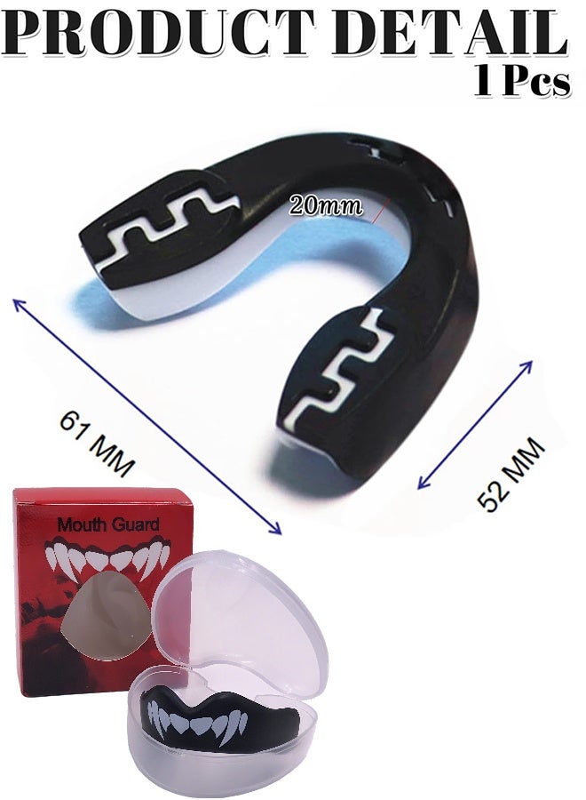 واقيات الفم الرياضية واقيات الفم المصنوعة من مادة EVA واقيات الفم لتقويم الأسنان واقي الفم واقي الفم النحيف مع حافظة للملاكمة وكرة السلة ولاكروس وكرة القدم وفنون القتال المختلطة - Image 5