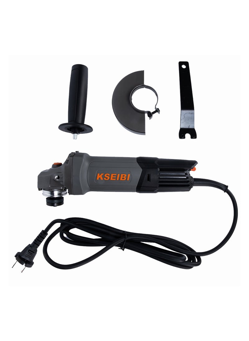 KSEIBI Angle Grinder 710W, 11000 RPM, Electric Grinder with Adjustable Support Handle, Disk diameter100 mm, for Cutting, Grinding, Polishing, Woodworking, Metalworking, Shaping & Smoothing Tiles, Back Switch  - Image 2