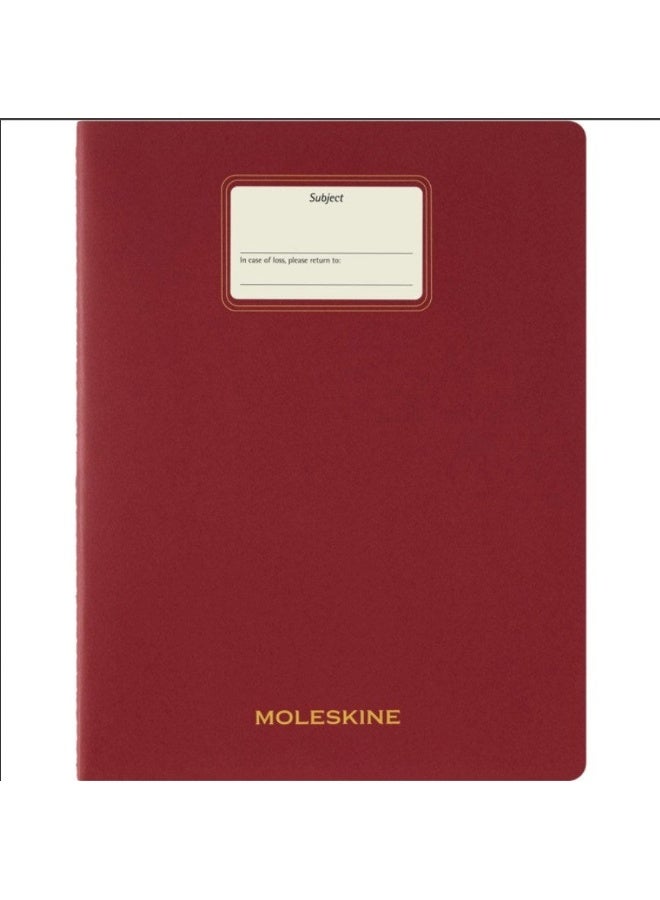 Moleskine: Student Cahier Xxl Ruled Red
