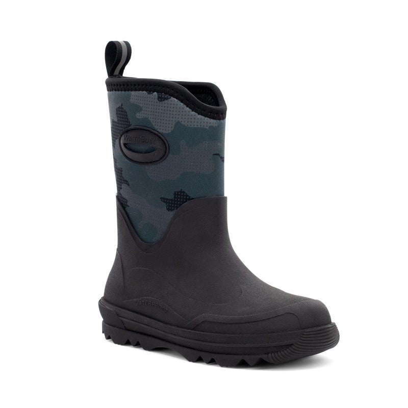 Western Chief Kids Traverse Neoprene Cold Weather Boots â€“ Waterproof, Insulated, Warm, and Comfortable Winter Boots for Girls & Boys, Black, 4 - Image 1