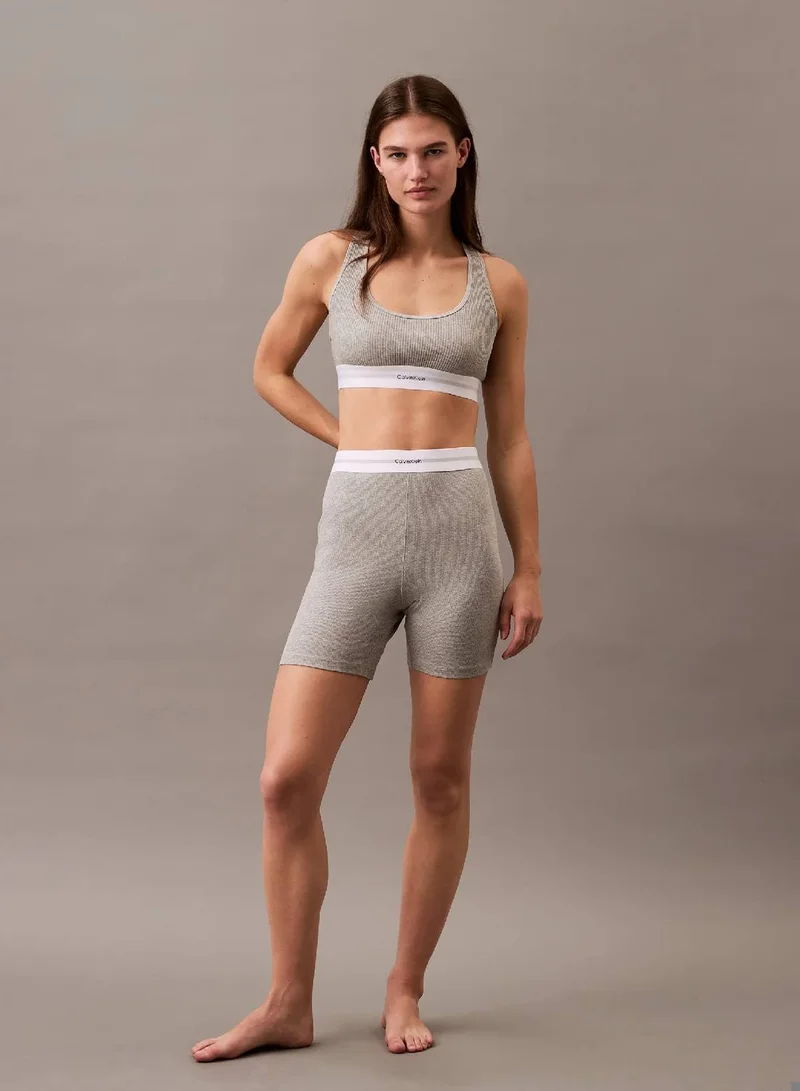 Calvin Klein Grey Heather Bralette - Cotton Modal Rib for Women | Best Price UAE