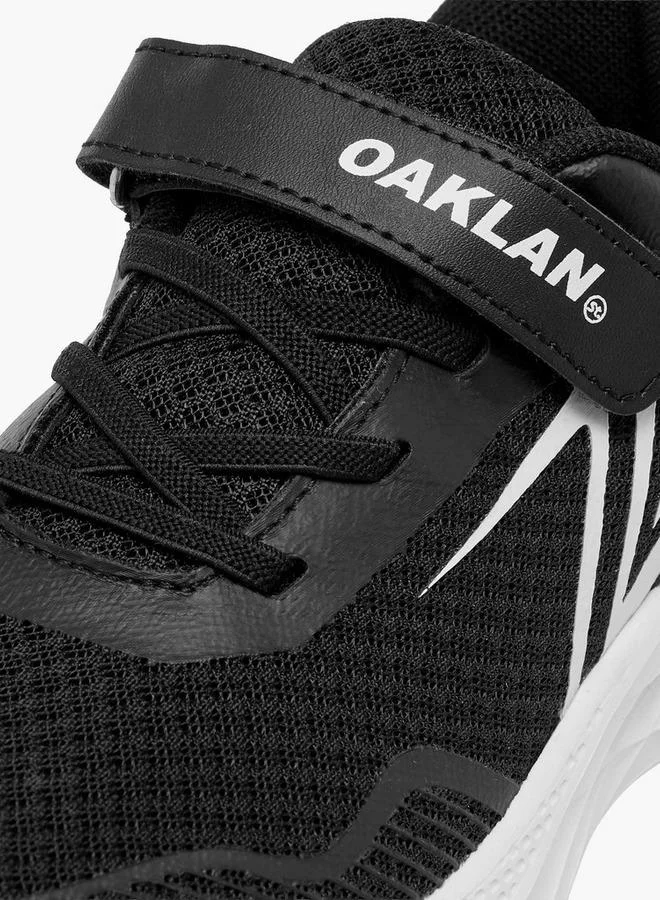 Oaklan by Shoexpress BLACK Panelled Shoes with Hook and Loop Closure for Men | Best Price UAE