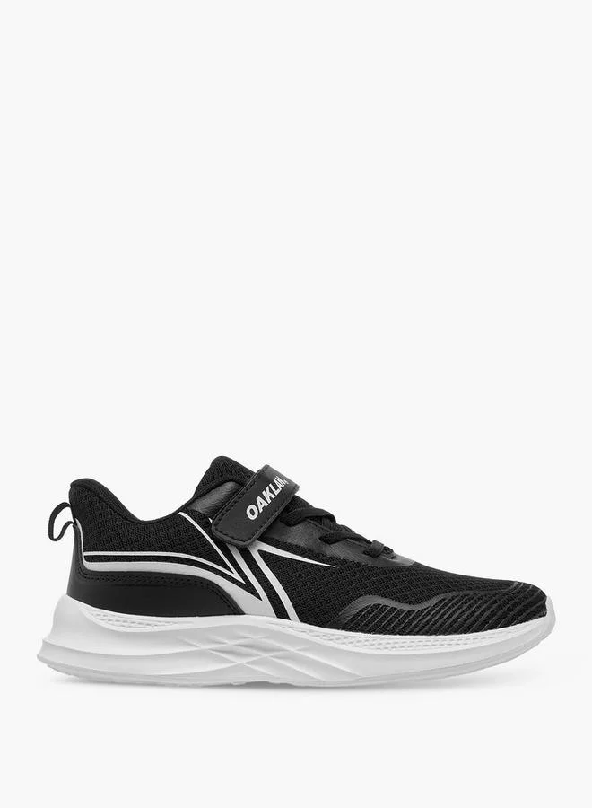 Oaklan by Shoexpress BLACK Panelled Shoes with Hook and Loop Closure for Men | Best Price UAE