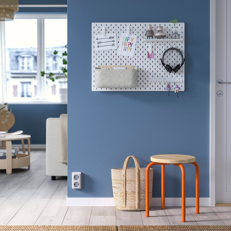 Baitique Felt Wall Storage Basket, Grey, 34x17 cm - Image 5