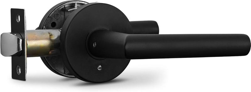 Berlin Modisch Privacy Lever Door Handle - Iron Black Finish - Image 5