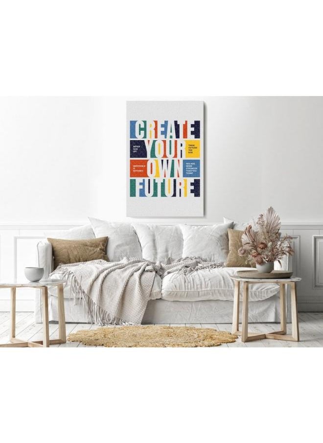 Home Gallery Home Gallery create your own future motivational quotes Printed canvas wall art  - Image 3