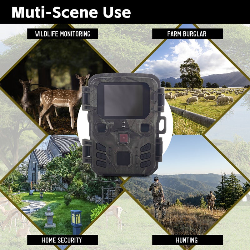 Motion Activated Night Vision Trail Camera 0.3S Trigger Speed Waterproof Wildlife Hunting Camera - Image 3