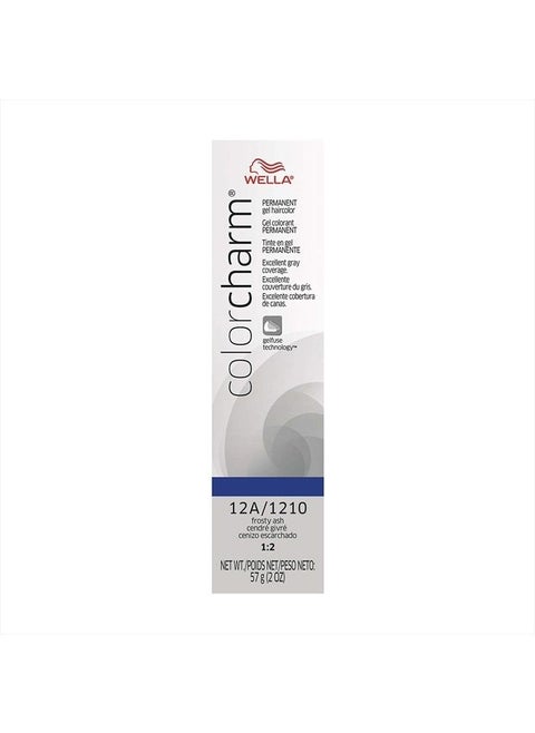 WELLA colorcharm Permanent Gel Hair Color for Gray Coverage, 12A Frosty Ash, 2 oz